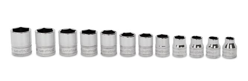 3/8” Lage Flank Drive® doppenset, 6-kant