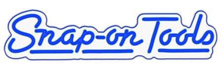 Retro NEON Sign (power blauw)